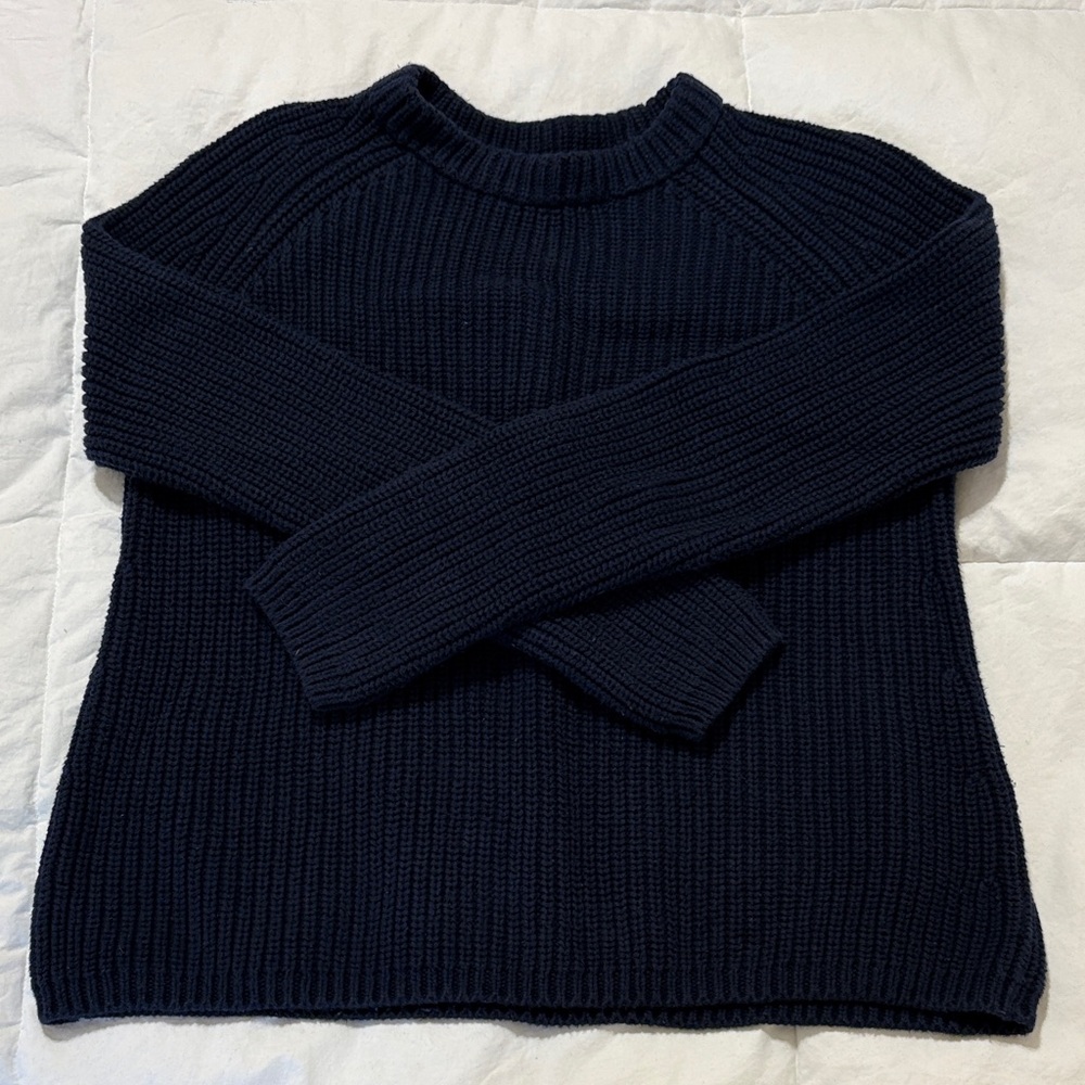 Quince Cotton Fisherman Crew Sweater